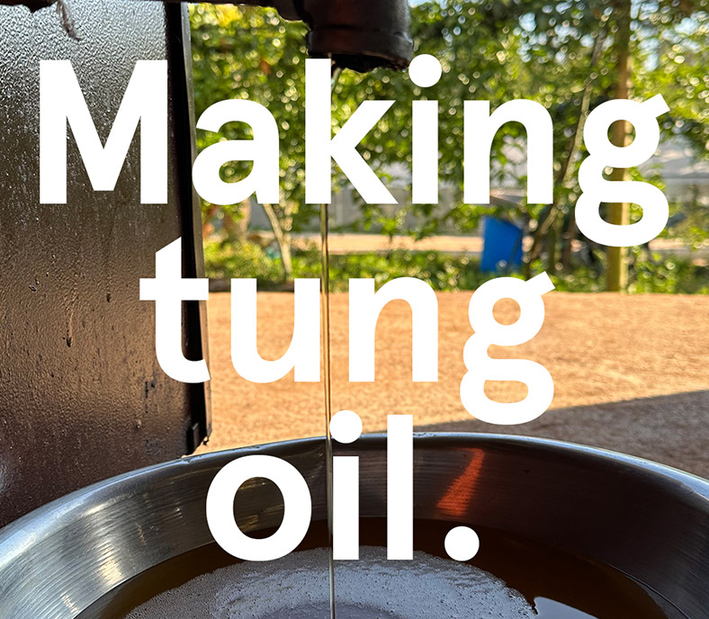 Making tung oil